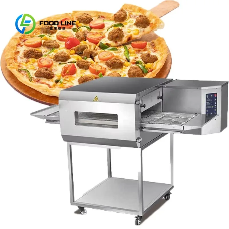 custom timing constant temperature pizza conveyor oven intelligent heat adjustment setup for pizza retail store business buyers