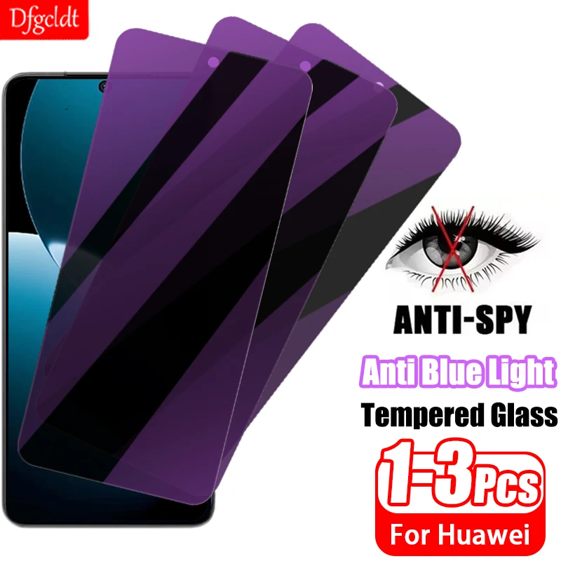 

Anti Blue Light Privacy Screen Protector for Huawei Nova Y73 Y72 Y71 Y70 Plus Y72s Y63 Y61 Y90 13i 12i 12s 11i Tempered Glass