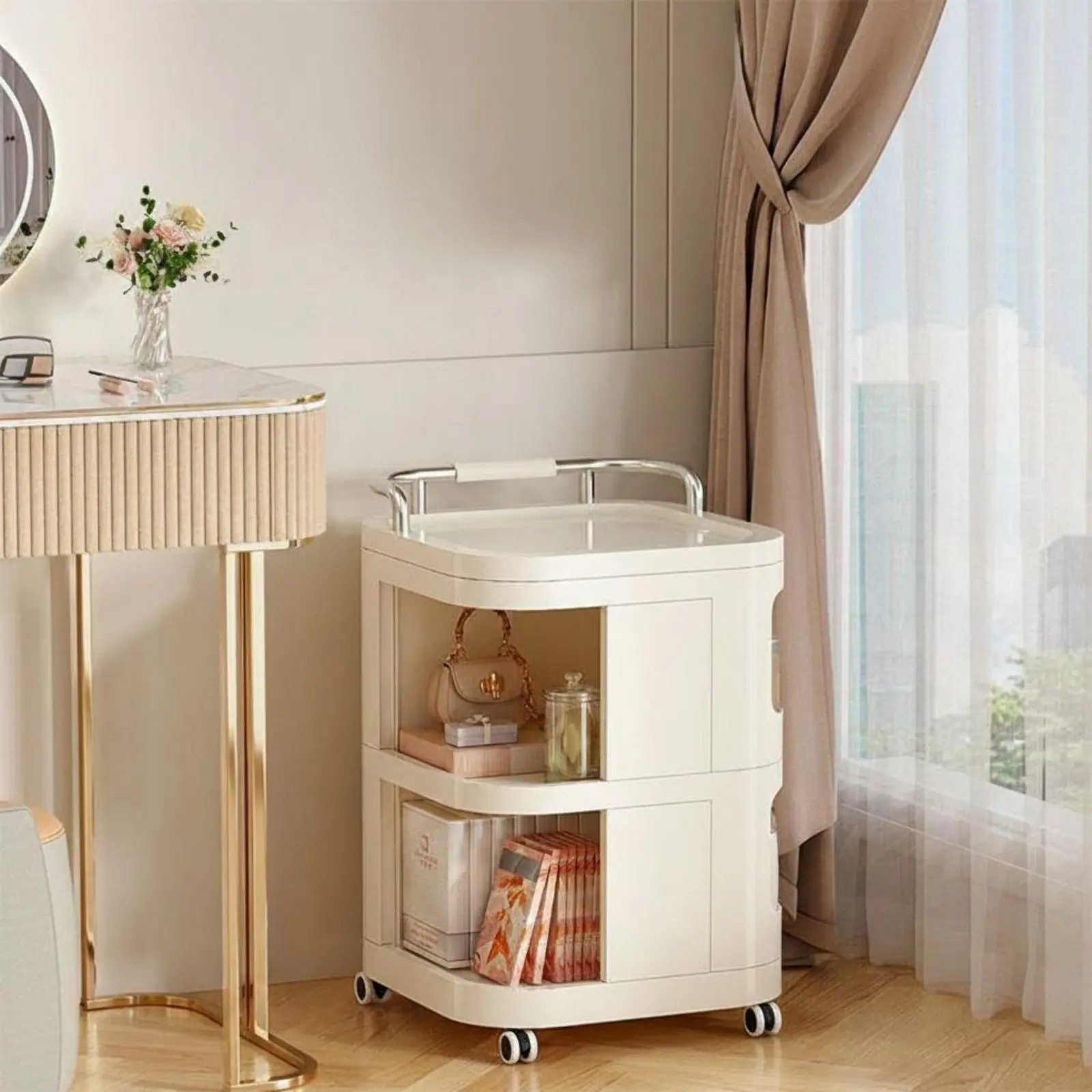 carrello-porta-cosmetici-con-ruote-bloccabili-multi-livello-per-trucchi-con-freni-per-studenti