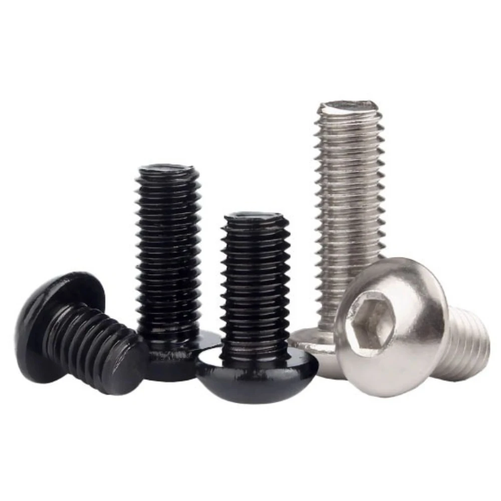 

570Pcs Metric Bolt M3 Machine Screws with Lock Flat Washers Grade 10.9 Alloy Steel Hex Socket Button Head Screws Nuts Bolts Kit