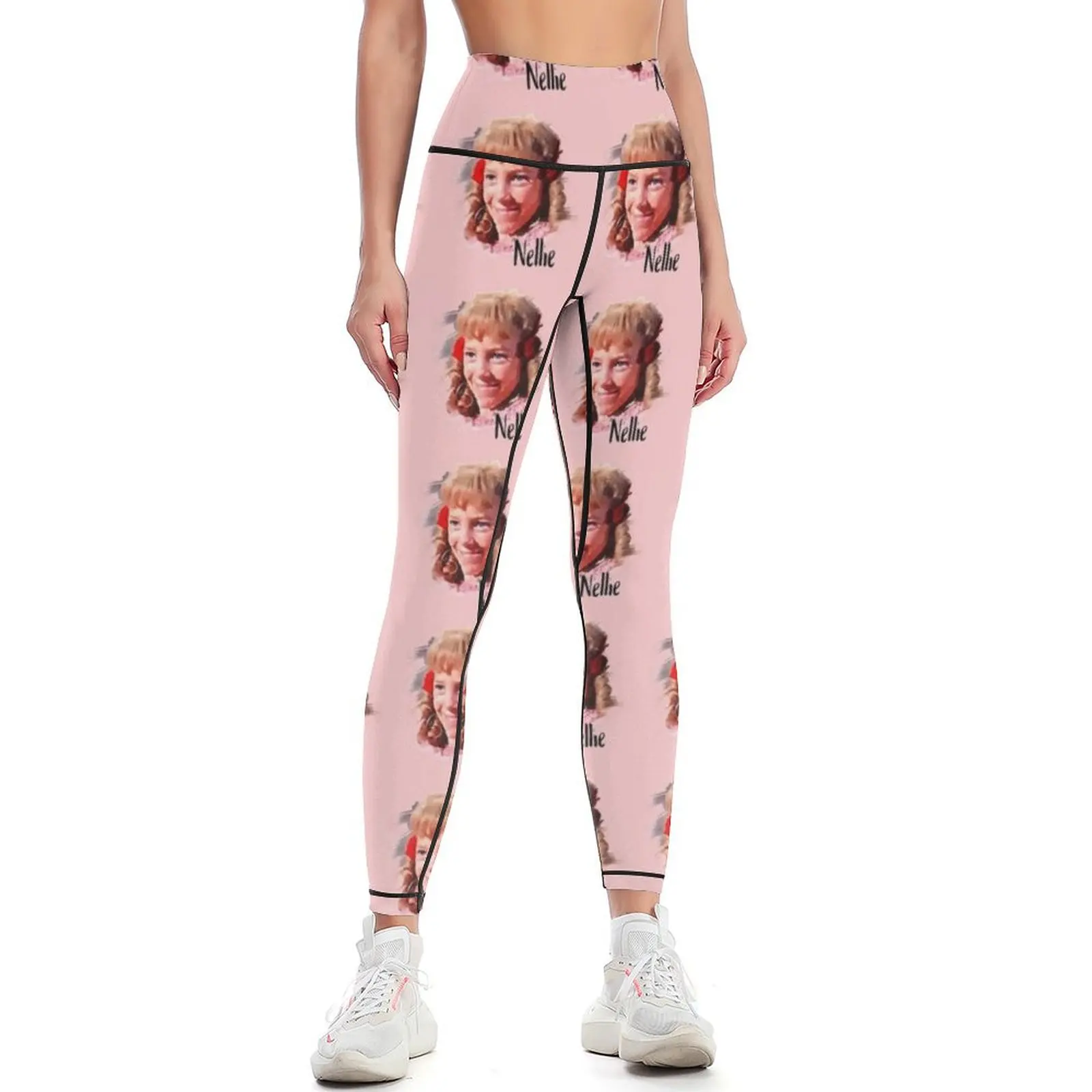 

Nellie Oleson Little House on the Prairie Leggings Pants sport high waist Tight fitting woman Women's pants Womens Leggings