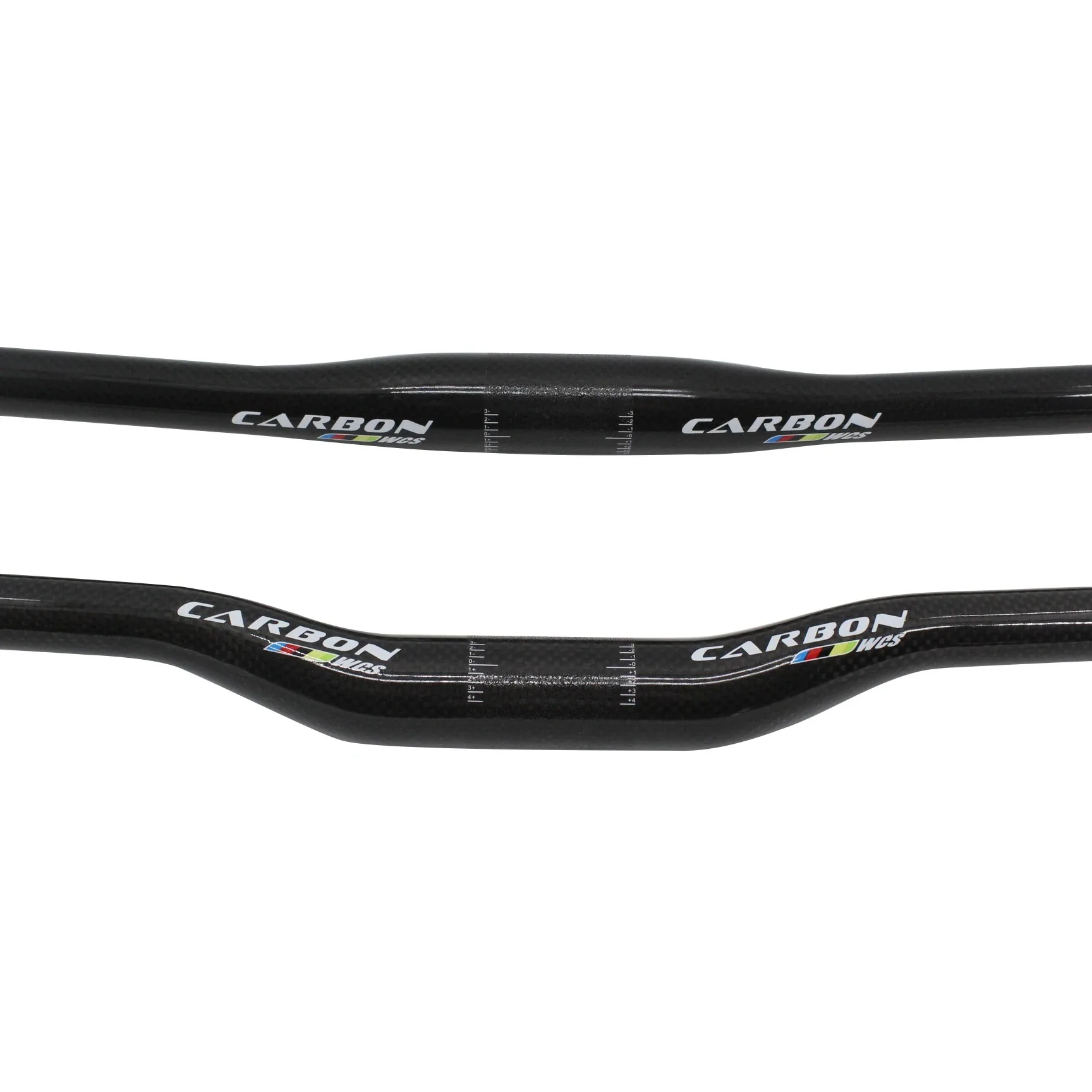 Full Carbon Fiber MTB Handlebar Flat Or Riser Carbon Handlebar 31.8 x 600/620/640/660/680/700/720/740/760mm