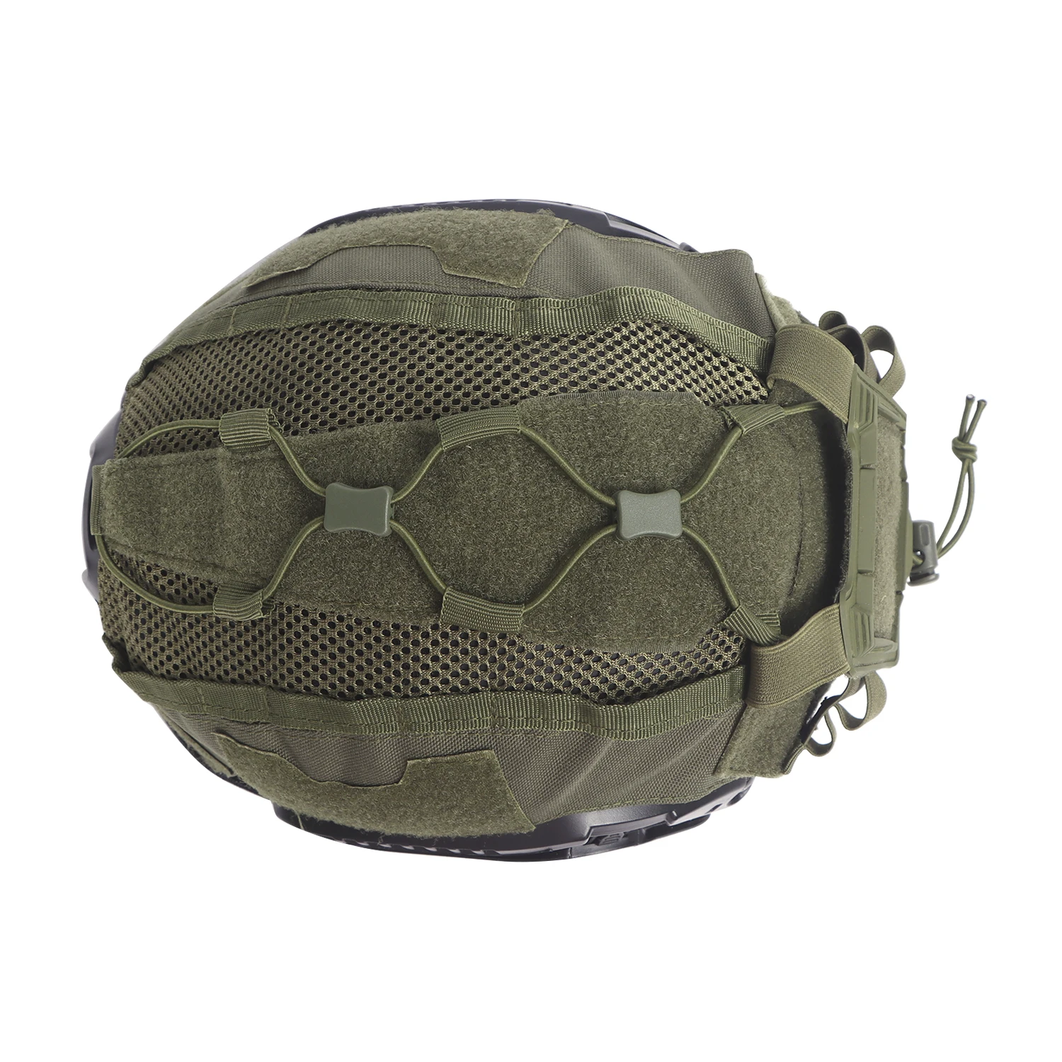 Cubierta de casco táctico para casco marítimo con bolsa de batería NVG, caza