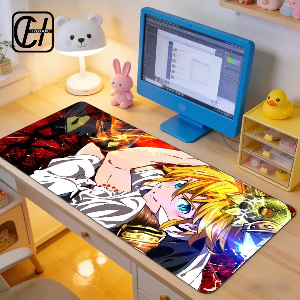 Anime The S-Seven D-Deadly Sins Mouse Pad E-sports Gaming Mouse Pad Oversize Personalized Desk Pad Keyboard Mouse Carpet HYBXXC