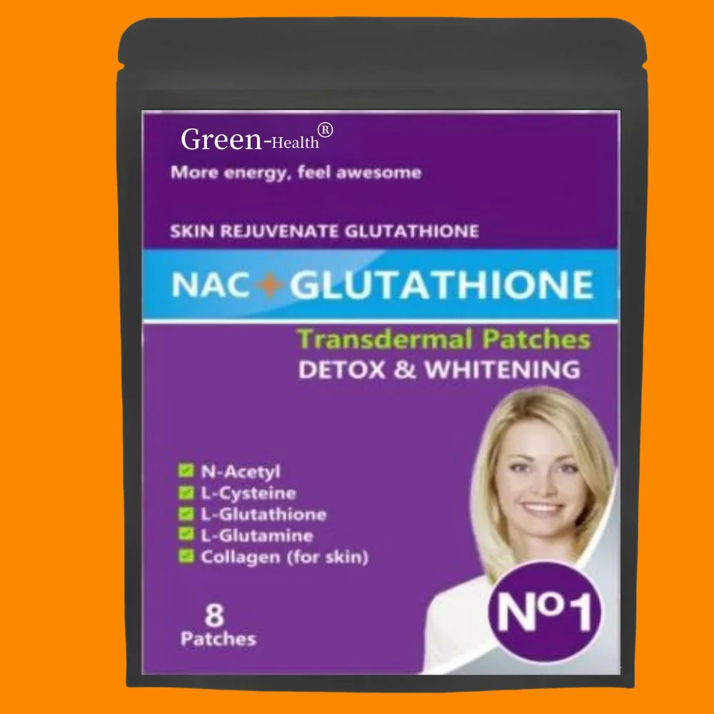 

NAC + Glutathione Supplement To Support Skin Health - Immune Support Antioxidant Supplement, Non-GMO, Transdermal Patches