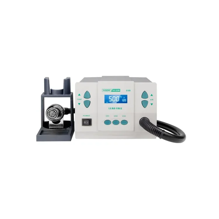 SMD Rework Soldering Station Hot Air Soldering Iron LCD Digital Display Welding Station for BGA PCB IC Repair