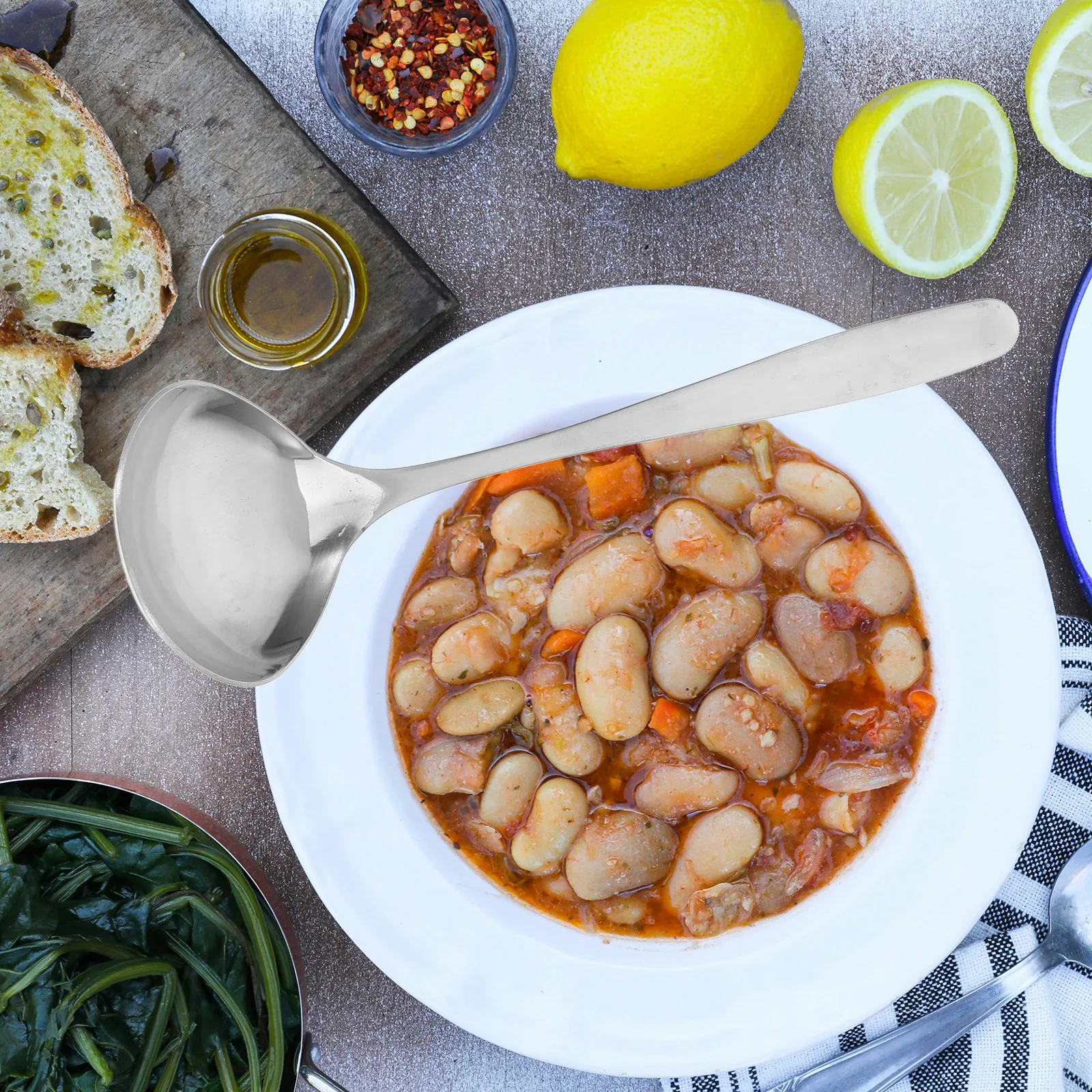 Cuchara de sopa de acero inoxidable, cucharón Ramen asiático grande y profundo para fideos, Wonton, uso de cocina china japonesa, apto para microondas
