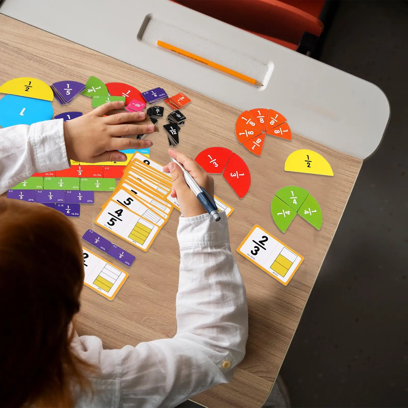 Manipolatori delle frazioni Manipolatori matematici magnetici Giocattolo educativo per lezioni di gruppo di pratica Bambini dai 3 anni in classe prescolare