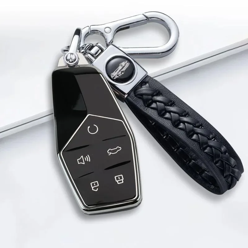 

Car Key Case Fob for MG One 2022 2023 2024 Remote Protection Cover Bag Shell Keychain Housing Ring Holder Interior Accessories