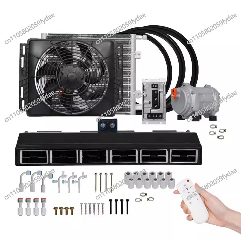 V80 RV Parking Electric Air Conditioner 12V Frequency Conversion 24V Large Truck Modification Hidden Type