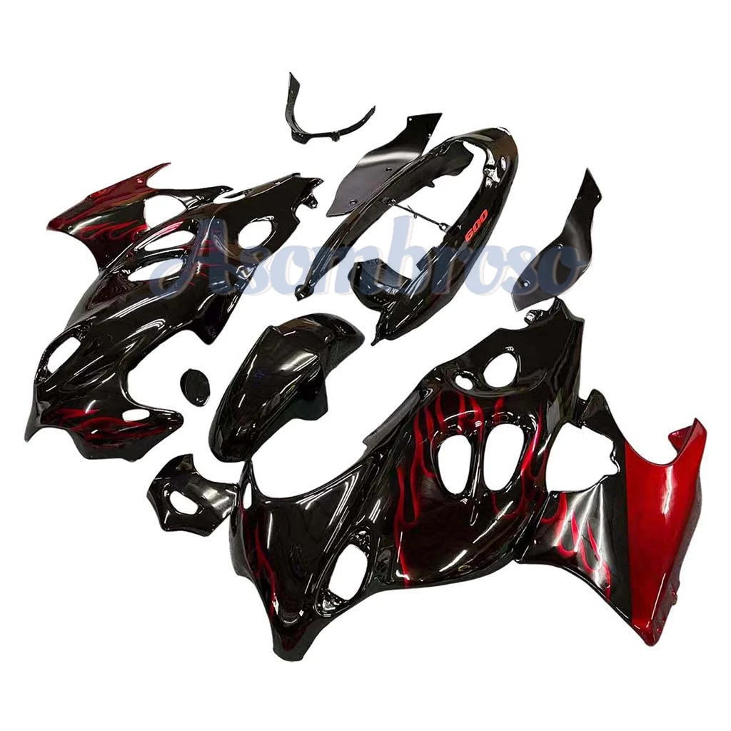 Red Flame Bodywork set for GSX600F 2003 2004 GSX750F 2005 2006 GSX600 750F 1998-2006 Motorcycle Fairings Kit