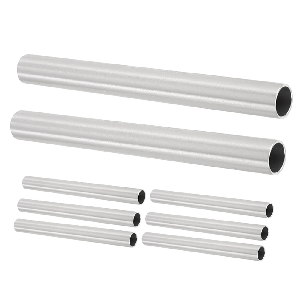 

8pcs Tent Pole Repair Tubes Aluminum Alloy Fixing Parts for Connectors Silver Replacement Camping Hiking Accessories