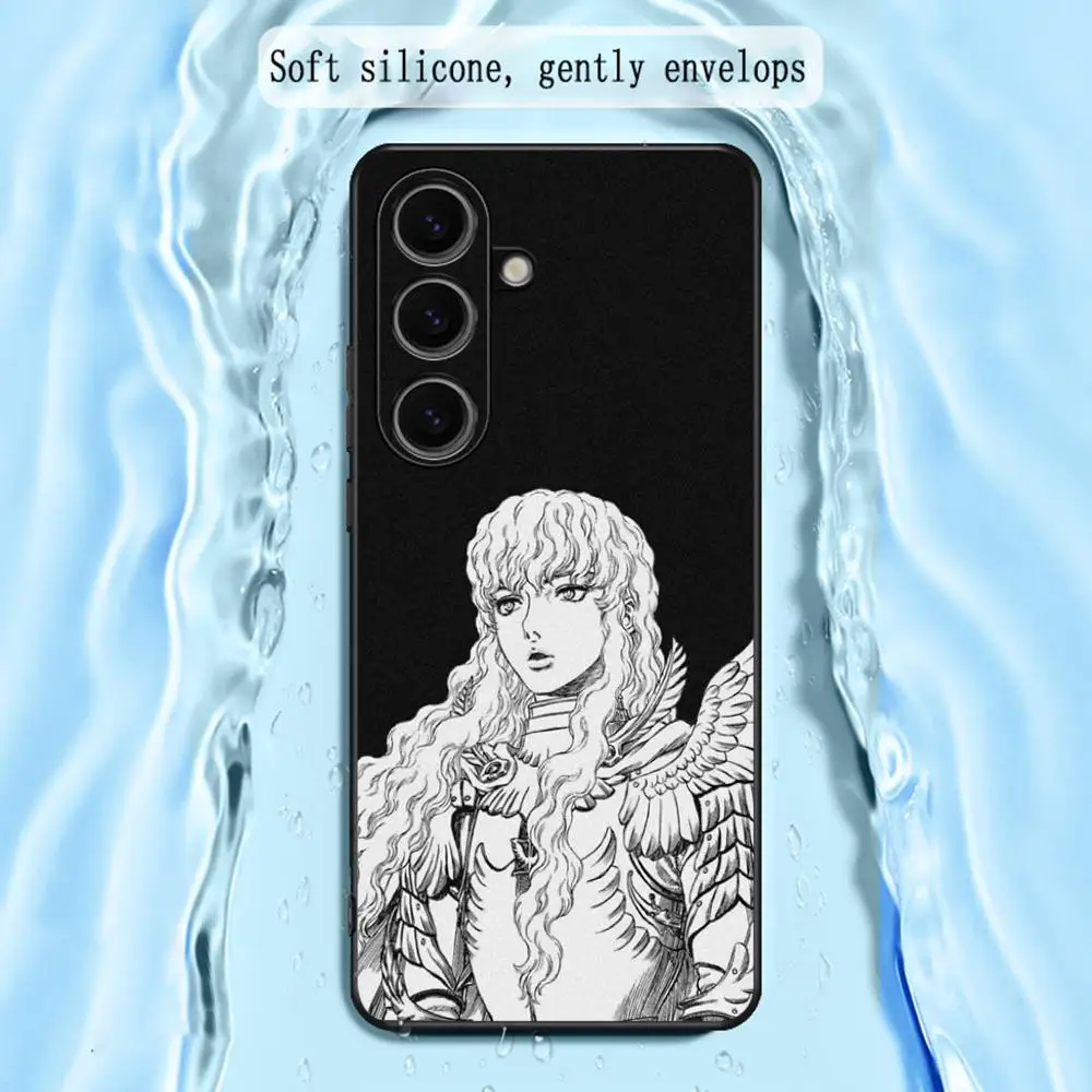 Griffith cool man design anime Phone Case For Samsung Galaxy S25 S24 S23 S22 S21 S20 Plus Ultra Note20 Limited Soft Black view 2