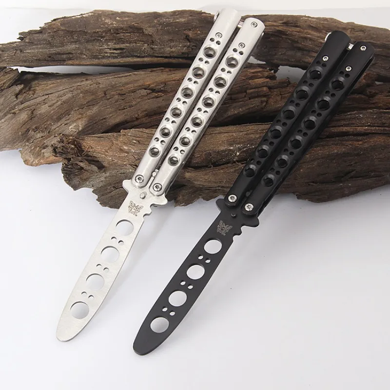 

Butterfly Knives CSGO Novice Beginner Practice Dump Knife Maintenance Free Broken Stack Outdoor All Steel Uncut Blade
