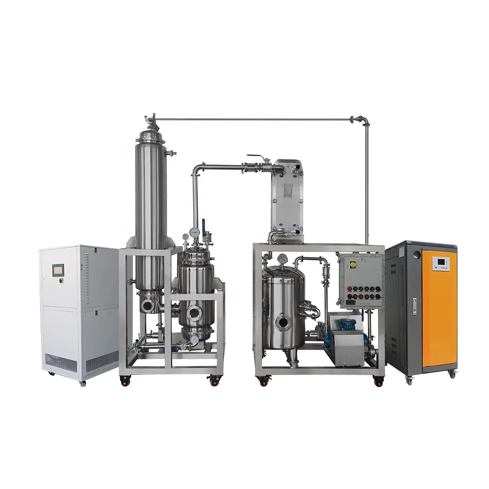 500L/Hour Turnkey Solutions Alcohol Recovery Juice Concentrae Plate Type Falling Film Evaporator