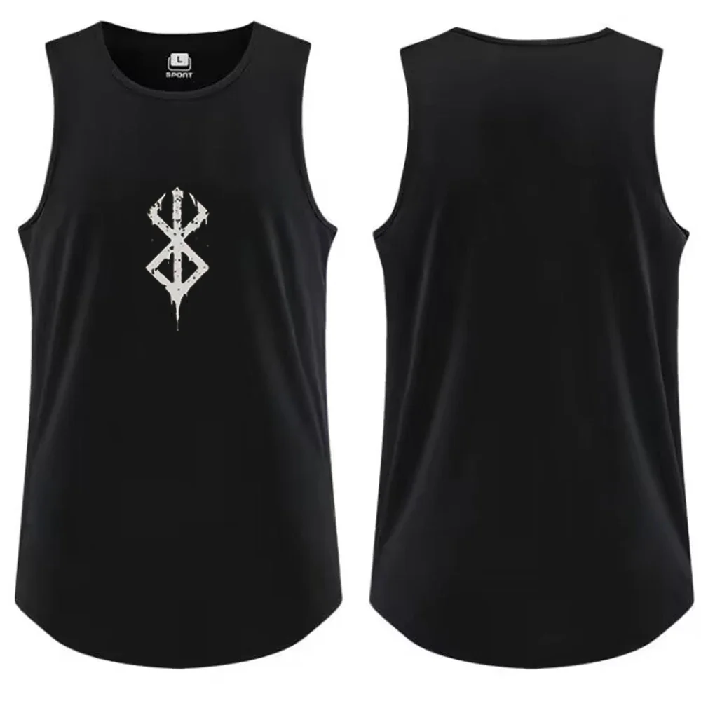 Men's Tank Top Casual Breathable Sleeveless Shirt Outdoor Basketball Sports Vest Fashion Gym T-shirt