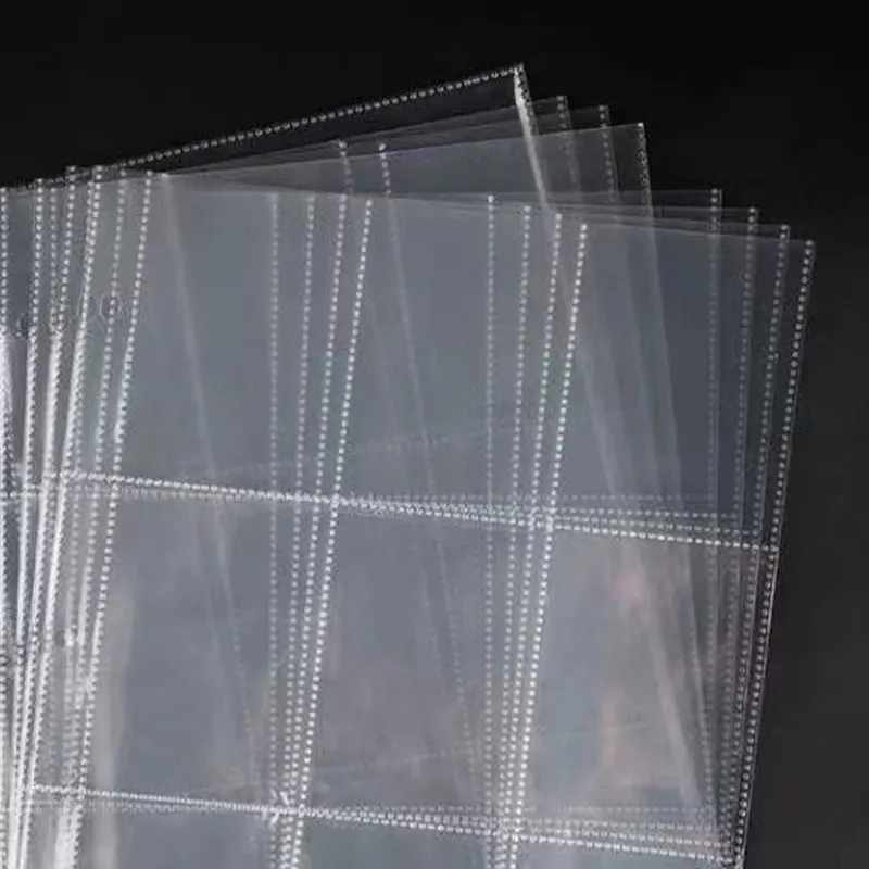 50 pz A4 21 Anelli Raccoglitore Maniche Trasparente Album Carte Interne Ricarica File Rapporti Collezione di Carte di Stoccaggio Organizzatore Stazionario