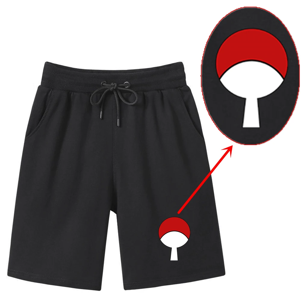 

Anime NARUTO Uchiha Itachi Kakashi Sharingan Cosplay Cartoon Cotton Shorts Fashion Halloween Gift Summer Costume For Men Women