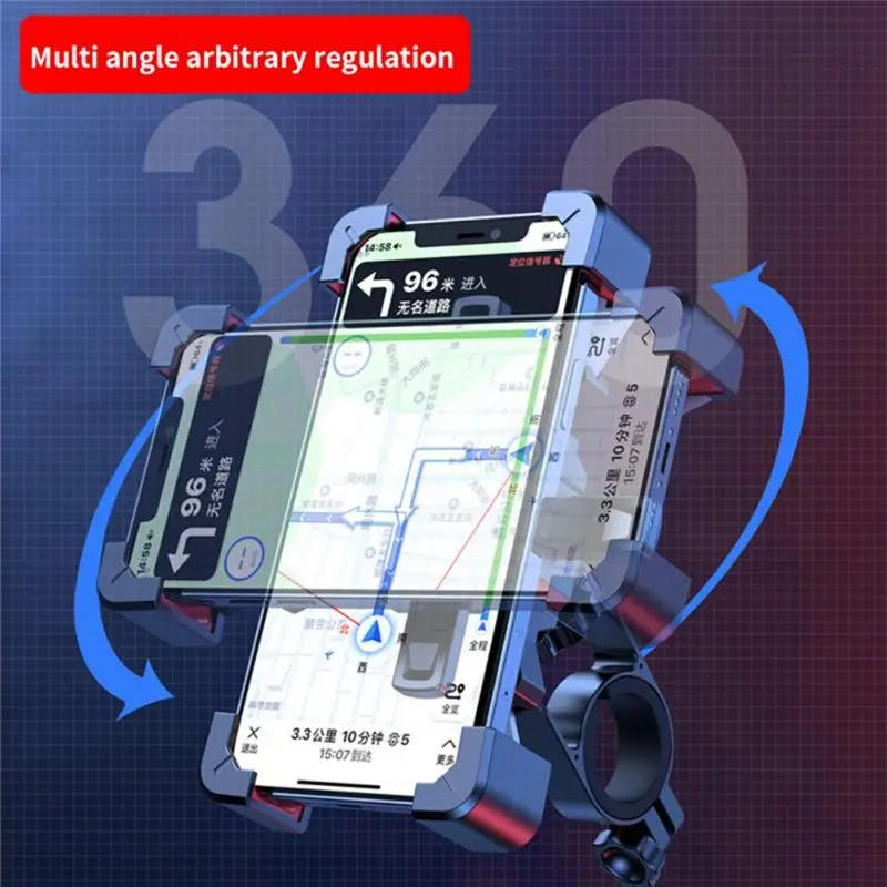 

эти держатель для телефона на велосипеде, крепление для мотоцикла, велосипеда, противоударный держатель для мобильного телефона, вращающийся навигационный кронштейн