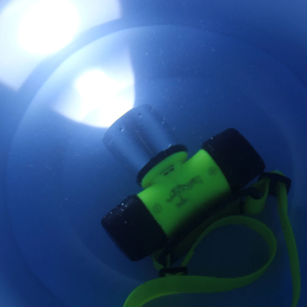 3800 Lumen leistungs starke LED Tauch scheinwerfer 3 Modus wasserdicht Tauchen Unterwasser taktischen Blitz 18650 Batterie/Ladegerät