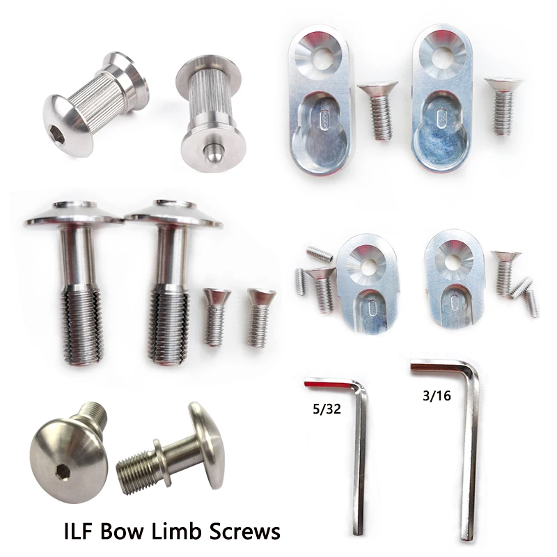 

2set NIKA Bow Screw Archery ILF Limb Recurve bow screw stainless steel ILF Limb interface universal screw