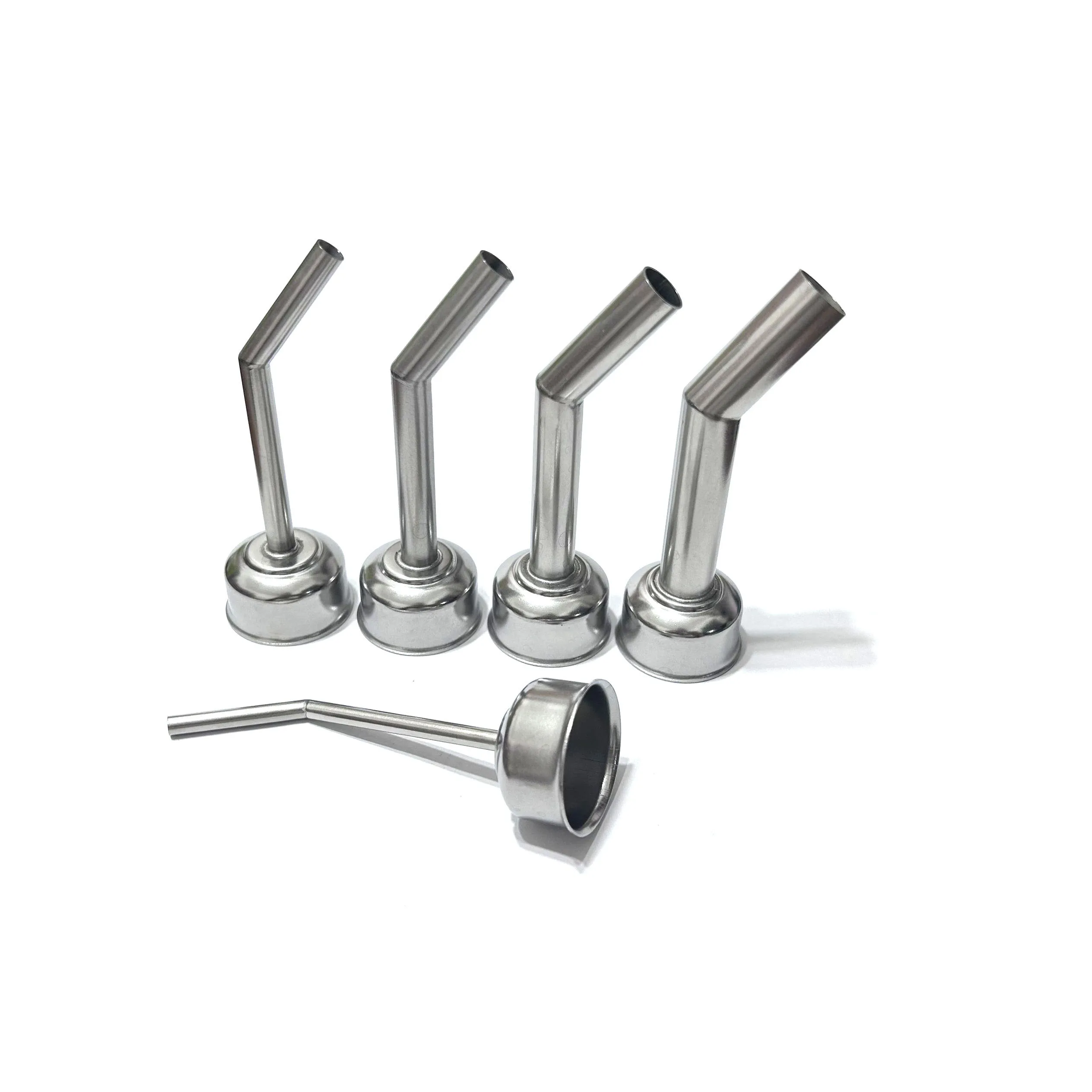 Stainless Replacement 45° Degree Curved Angle Hot Air Heat Gun Nozzle Welding Tool for ATTEN ST-862D Rework Station 6/8/10/12mm