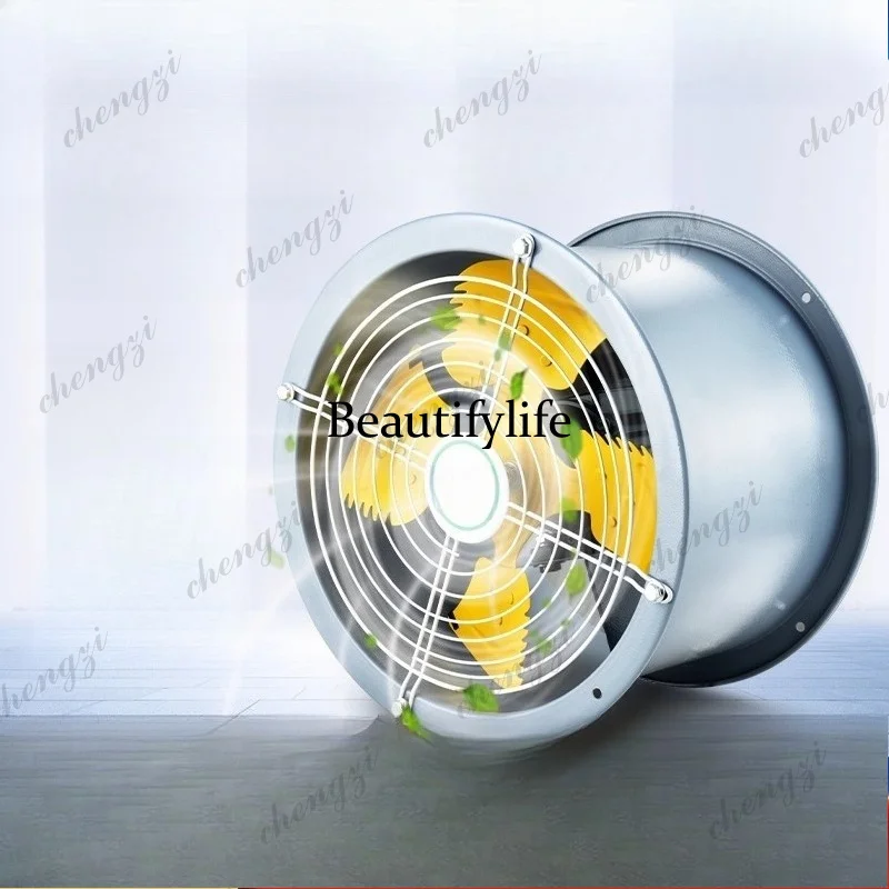 

81 Axial flow fan duct ventilator 220V industrial strong exhaust kitchen silent ventilation fan 380V high power