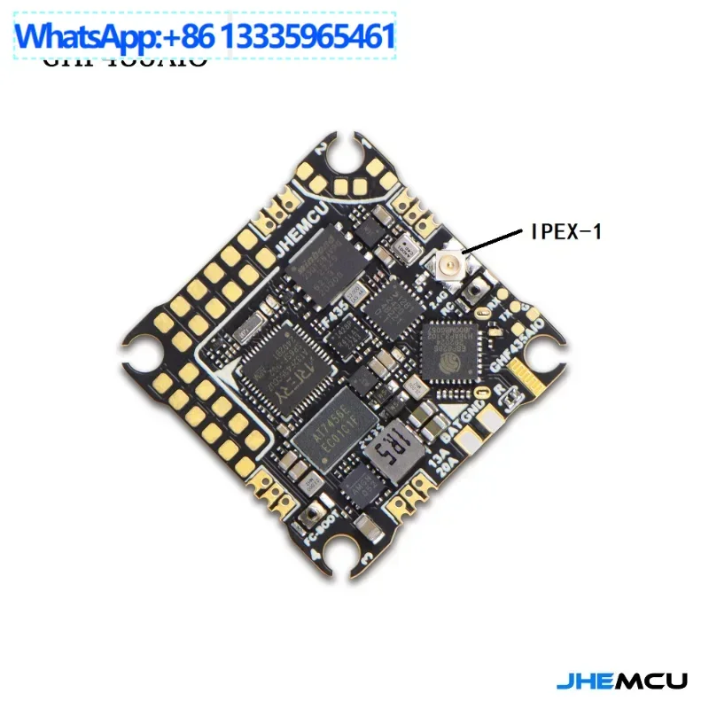 Controle de vôo JHEMCU GHF435AIO 20A F435 2-4S AIO, ELRS 2.4G integrados