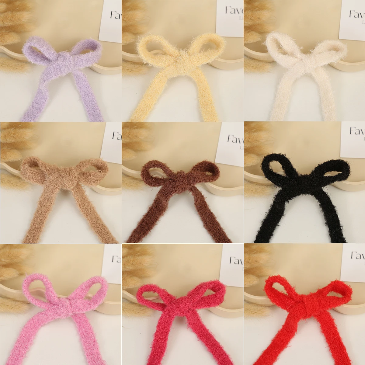 15mm 5Yards Plush Hollow Thickened Ribbon Flat Fluffy Knitted Ribbon for Gift Wrapping DIY Bow Bouquet Clothes Sewing Material