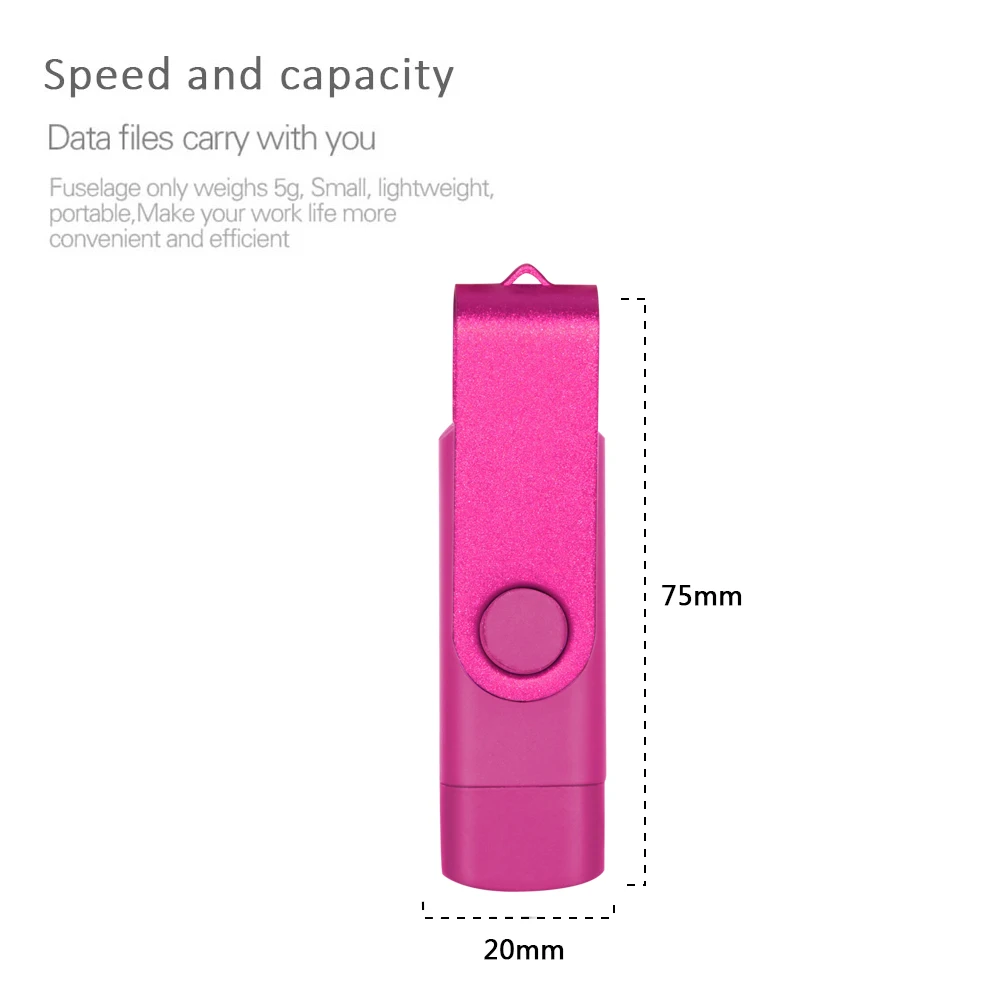 3 in1 USB 2.0 OTG flash drives 64GB 32GB 16GB 8GB pendrive for PC/Android high speed memoria stick waterproof U disk custom logo