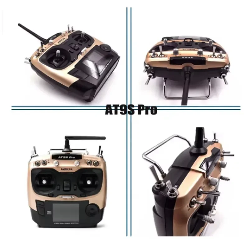 Radiolink AT9S Pro Left Hand 12 Channels 2.4G 7.4~18.0V DSSS FHSS Radio Transmitter With R9DS Receiver for Car Boats Drone