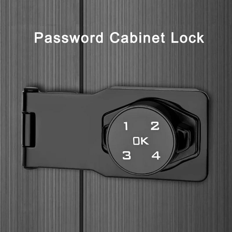 B34B-Electronic Smart Password Lock Card Cabinet Door Lock Anti-Theft File Locker Refrigerator Door Password Lock 3 Inches