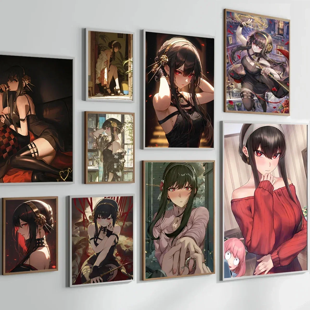 

Classic Anime Spy X Family Poster Dusk Ania Foger Joel Foger Bond Fogger Wall Art Cartoon Character Prints Gifts Canvas Painting