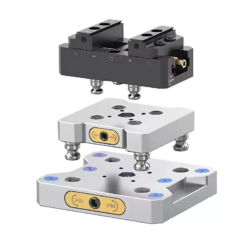 Hot-selling Manual Zero-Point Prince Quick-Change Fixture for Automotive CNC Machining 5 Axis Vices Clamping Fixture Workholding