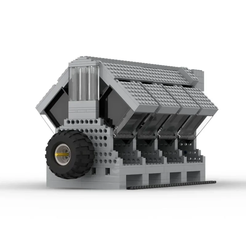 650PCS V8-vacuümmotor De maximale rotatiesnelheid is 2548! Technologiemodel Moc Bouwstenen Stapelstenen Creatief