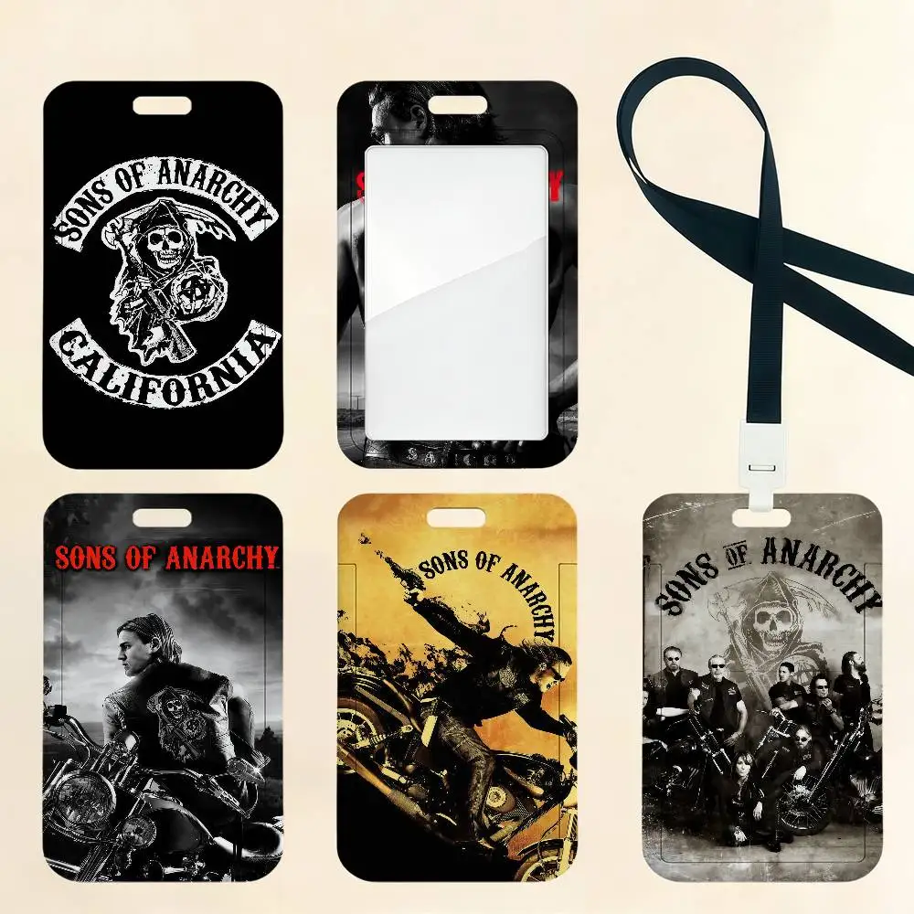 

S-Sons Of A-Anarchy TV Card Holder Cardcase Bank Credit Student ID Subway Work Permit Badge Holder Door Card