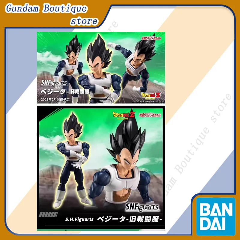 

Bandai Genuine SHF Dragon Ball VEGETA OLDER STYLE BATTLE CLOTHES Anime Action Figure Collectible Model Toys Ornaments Gift Kids