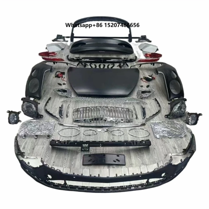 Upgrade 2024 New Model Polypropylene Body Kit  Car Bumper Assembly Front LED Headlight Rear Fender