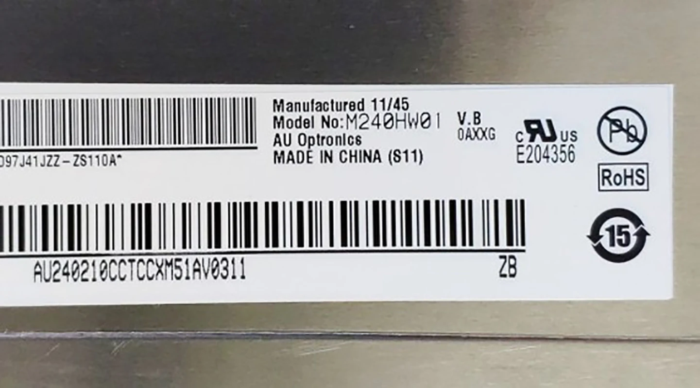24 zoll M240HW01 V.B LCD Screen Display Panel