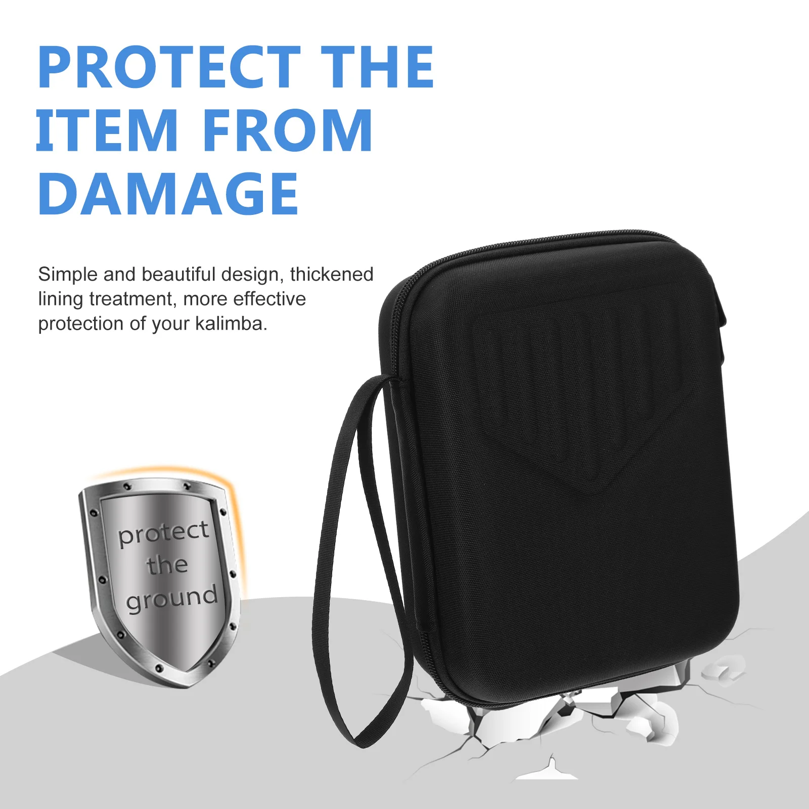 

Gig Bag Kalimba Thumb Piano EVA Case Storage Protective Finger Travel Waterproof