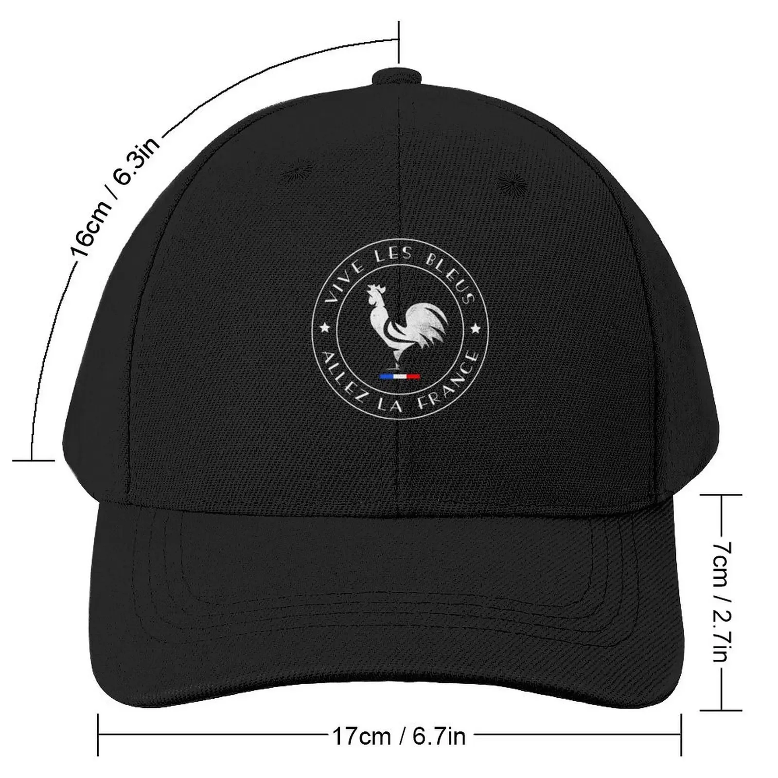 Allez la France Vive les Bleus Gallic Rooster Two Stars Baseball Cap Fashion Beach party Hat Dropshipping Girl'S Hats Men's