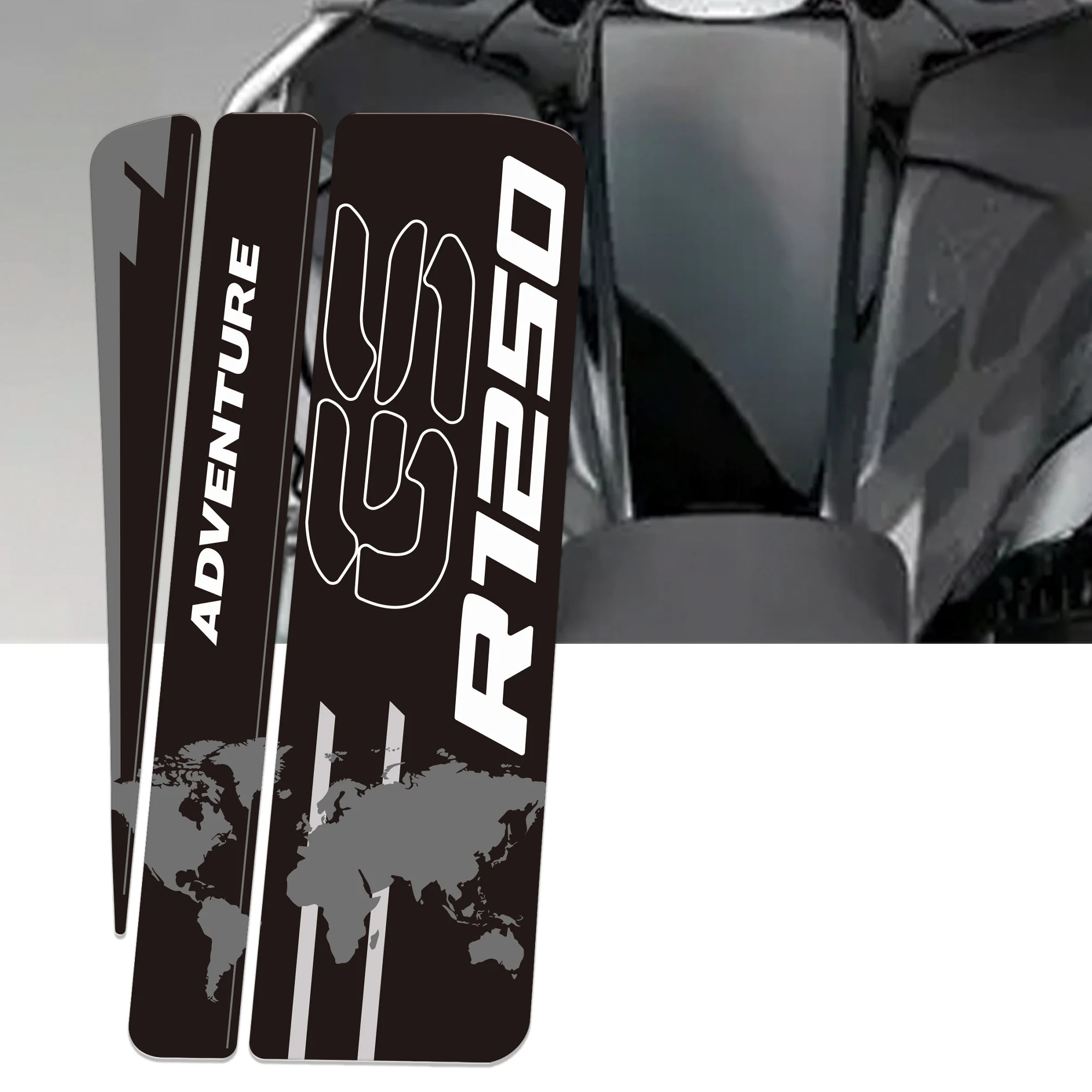 3D Stickers Protections and Decorations Side Motorcycle Tank Compatible with BMW R1250GS Adventure