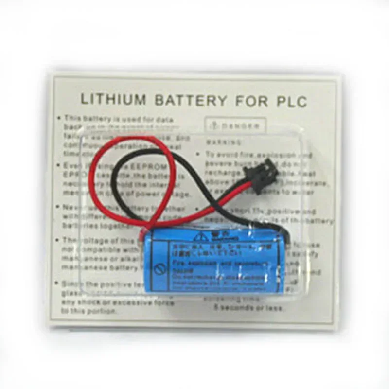 10 buah/lot asli Q6BAT CR17335SE-R CR17335 CNC 3V 1700mAh PLC paket baterai Lithium dengan steker untuk Mitsubishi Servo PLC baterai