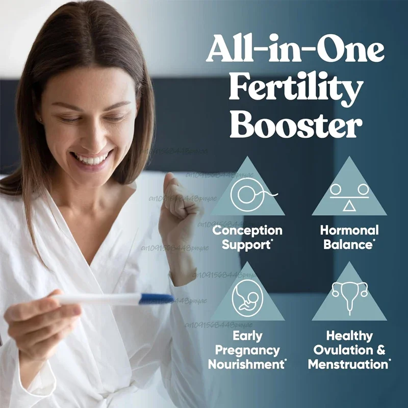 Female Fertility Supplements Help with Ovulation and Regular Circulation. Prenatal Vitamin Support Includes Inositol and Folate