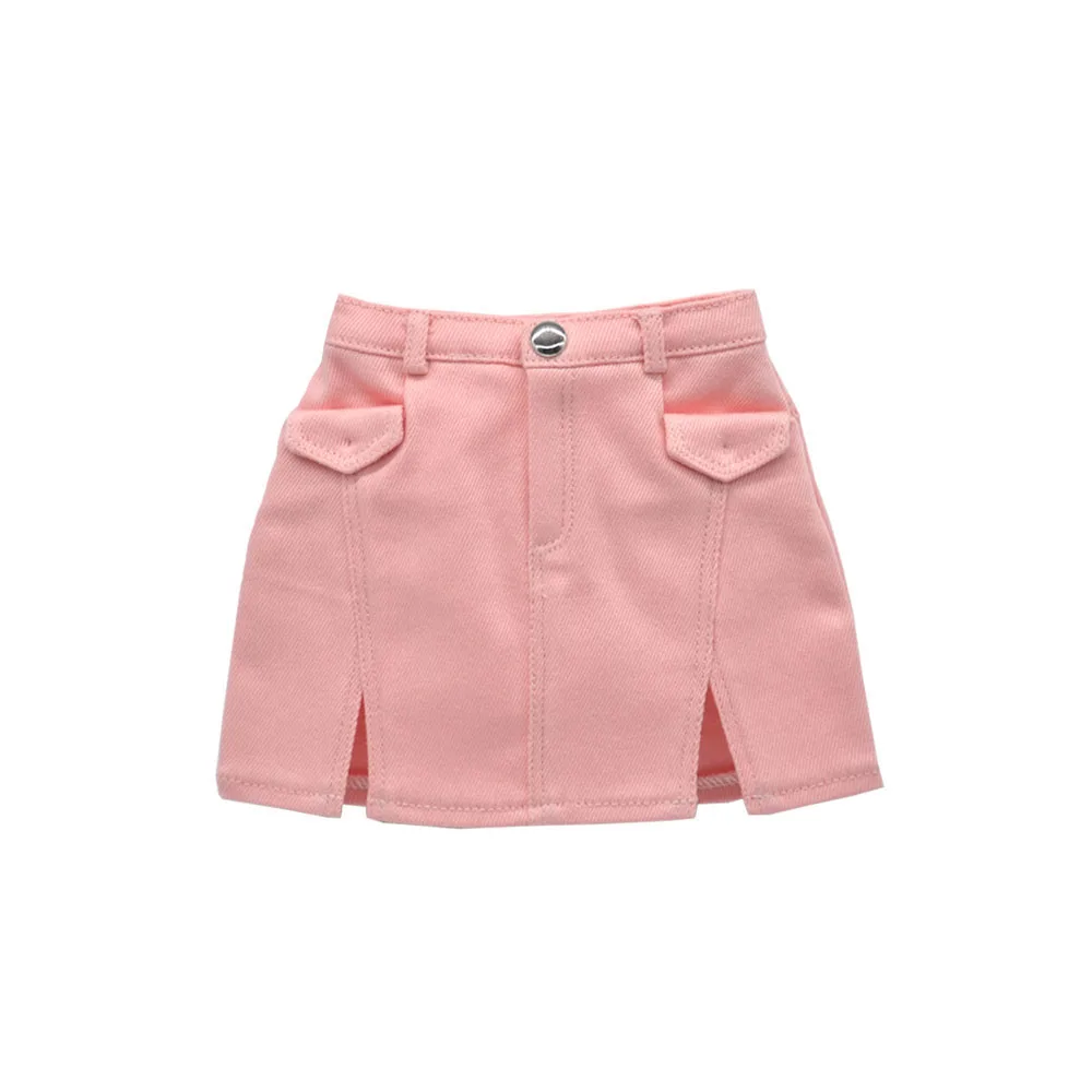 

Fits 1/3 1/4 BJD DD SD MSD dolls fashionable denim mini skirt, stylish A-line skirt