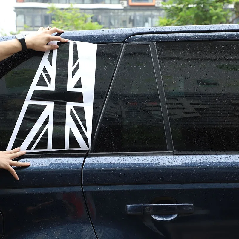 

For Land Rover Range Rover Sport 2010-2013 PVC Car Rear Door Windshield C-pillar Triangle Decal Trim Sticker Car Accessories