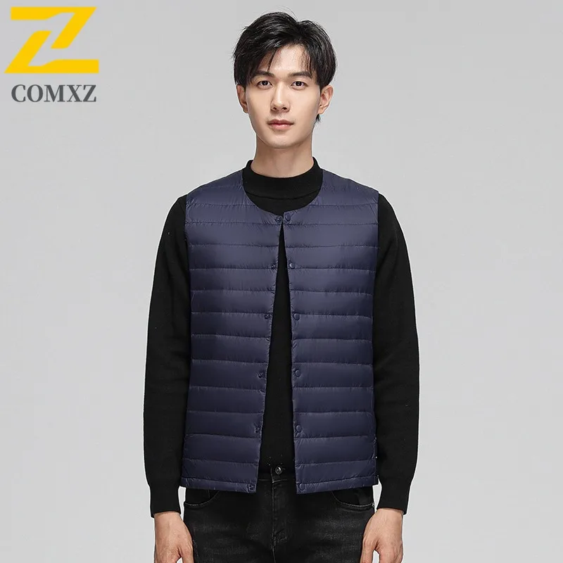

Autumn Winter Down Sports Vest Unisex Lightweight multifunctional Waterproof Windproof Daily Wear for Hiking Camping Fishing