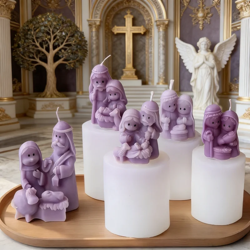 Soap Making Additives - 3D Mini Nativity Scene Silicone Mold