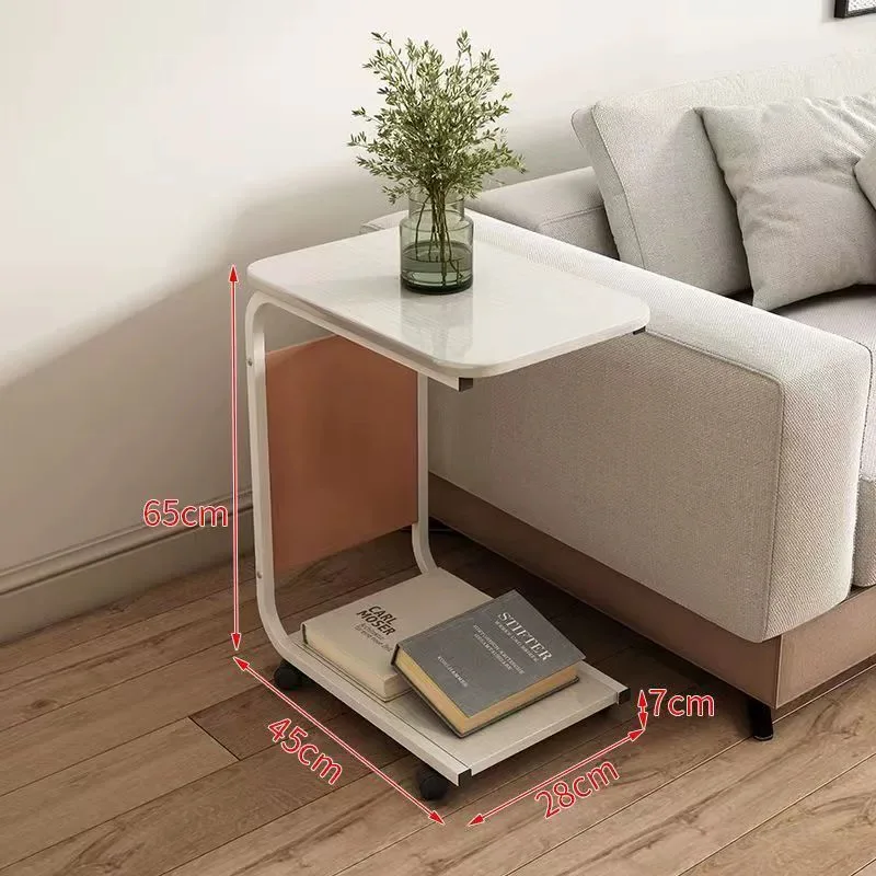 Nordic Simple Movable Coffee Side Tables Living Room Furniture Small Bedroom Bedside Chinese Style