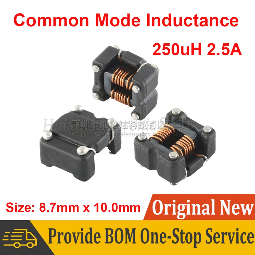 5pcs 744272121 WE121 SMD SMT 250uH 2.5A Common Mode Inductance Inductor Filter Choke Coil